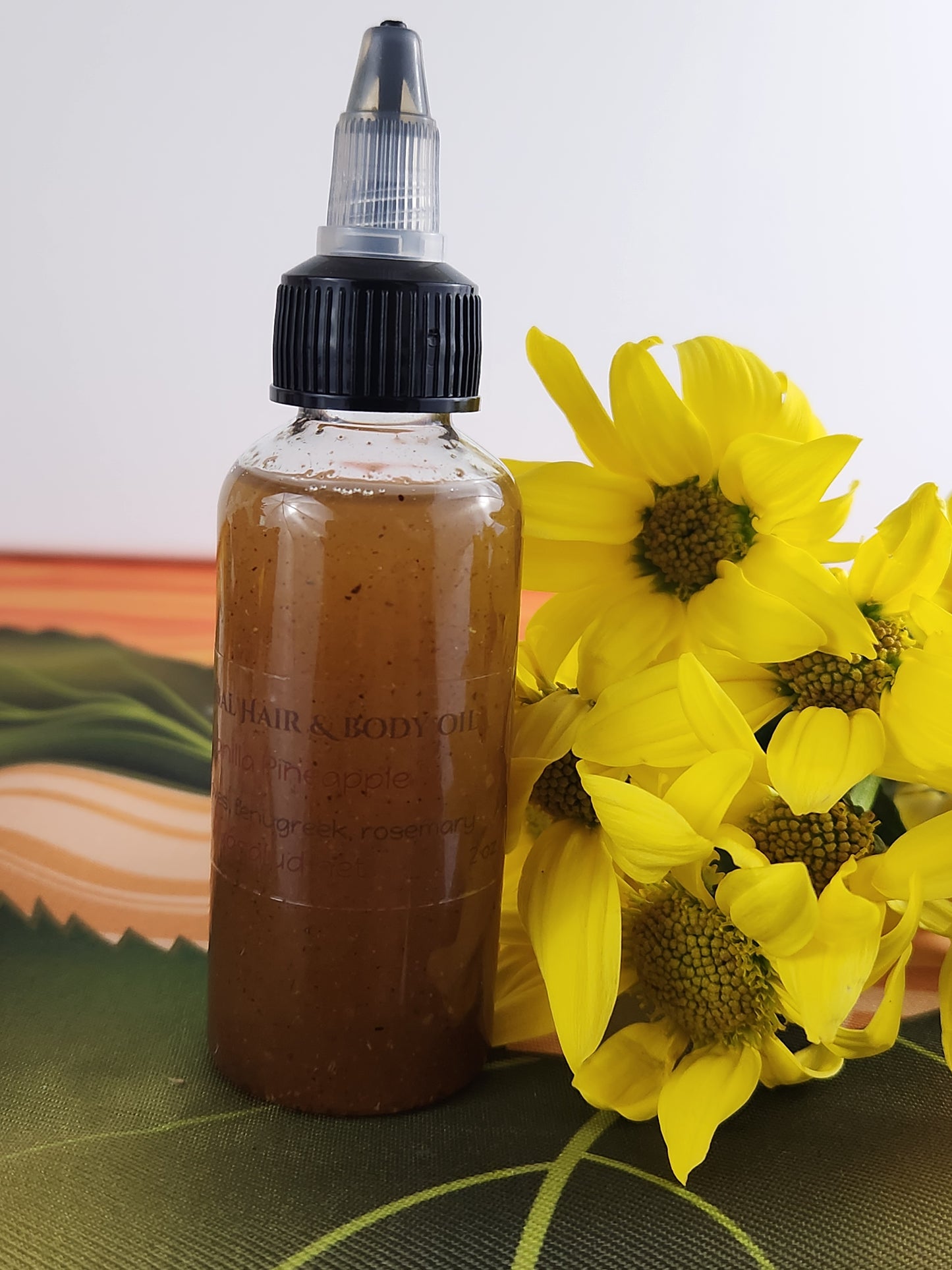 Vanilla Pineapple Herbal Hair and Body Oil - 2oz