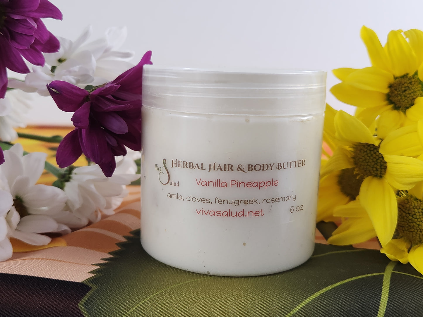 Vanilla Pineapple Herbal Hair and Body Butter - 6 oz