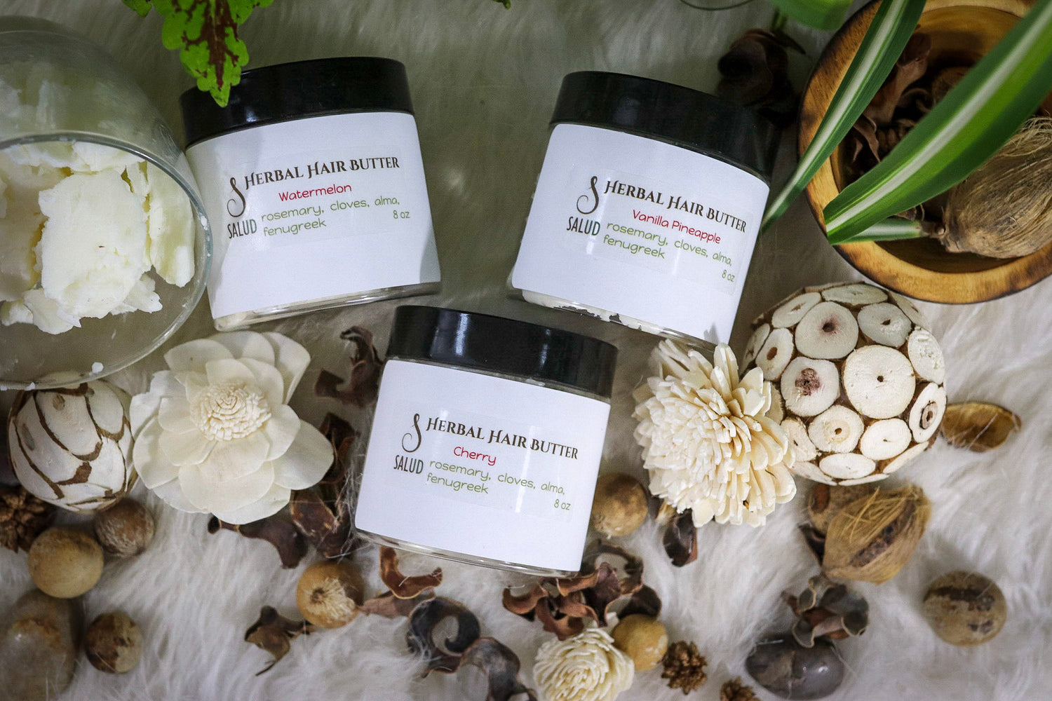 Herbal Hair and Body Butters
