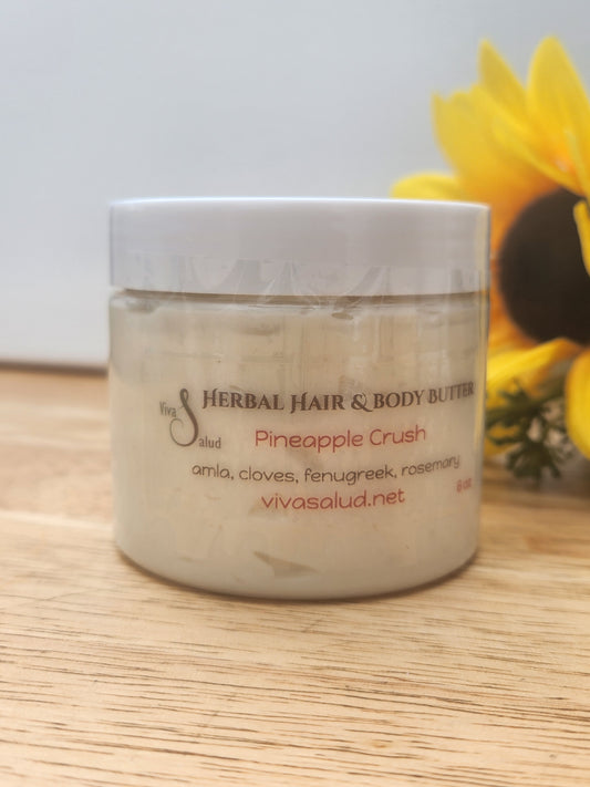 Vanilla Clove Cream Herbal Hair and Body Butter - 6 oz