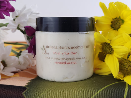 Touch Unisex Herbal Hair and Body Butter - 6 oz