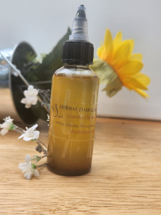Vanilla Clove Cream Herbal Hair and Beard Oil - 2 oz